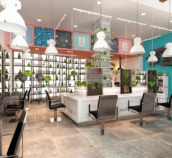 Фирменный стиль в интерьере Colba ColorBar - примеры работ Фирменный стиль в интерьере Colba ColorBar