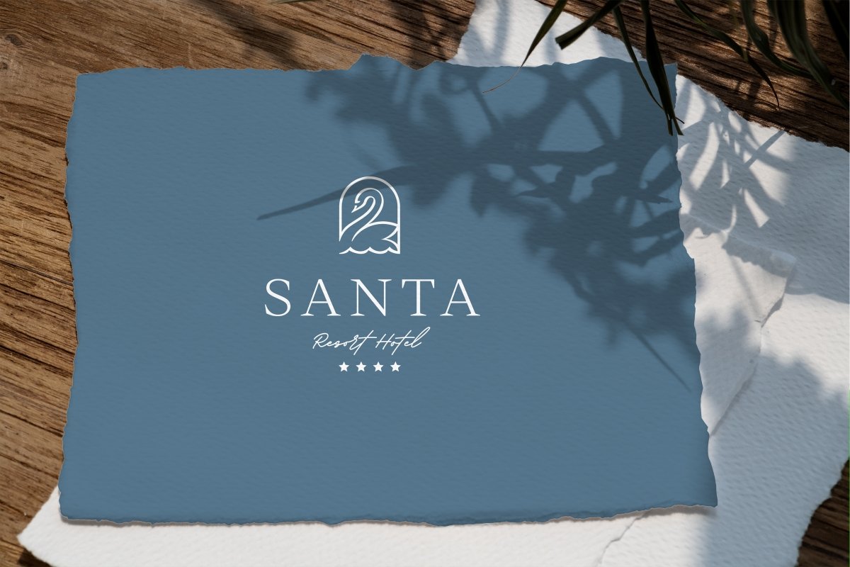 Santa Resort Hotel 4* Логотип и Фирменный стиль отеля - примеры работ Santa Resort Hotel 4* Логотип и Фирменный стиль отеля