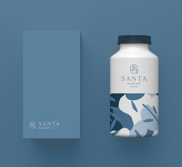 Santa Resort Hotel 4* Логотип и Фирменный стиль отеля - примеры работ Santa Resort Hotel 4* Логотип и Фирменный стиль отеля