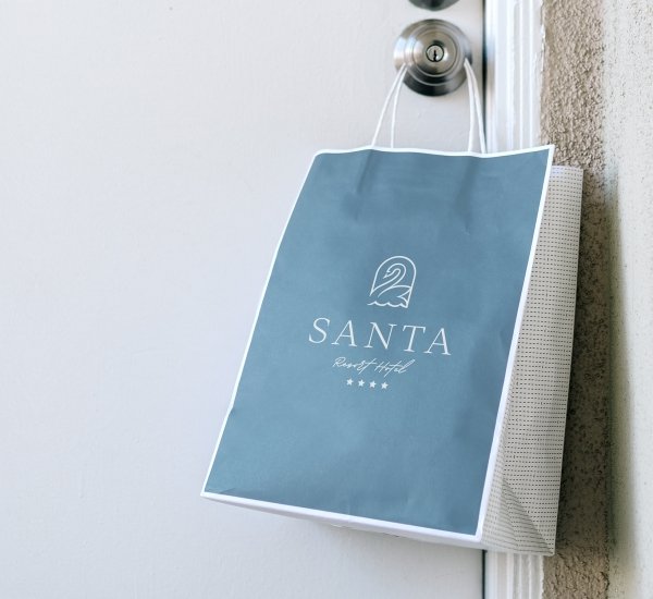 Santa Resort Hotel 4* Логотип и Фирменный стиль отеля - примеры работ Santa Resort Hotel 4* Логотип и Фирменный стиль отеля