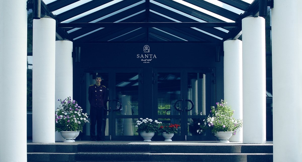 Santa Resort Hotel 4* Логотип и Фирменный стиль отеля - примеры работ Santa Resort Hotel 4* Логотип и Фирменный стиль отеля