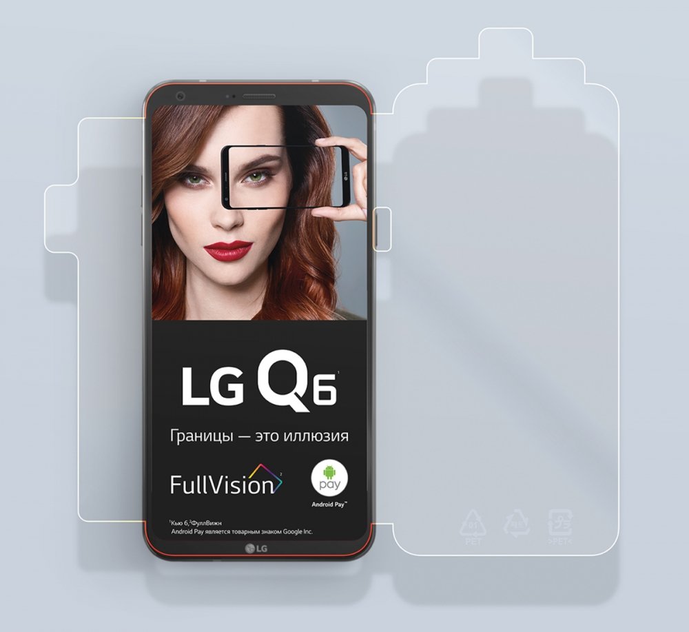 Дизайн пленки LG Q6 - примеры работ Дизайн пленки LG Q6