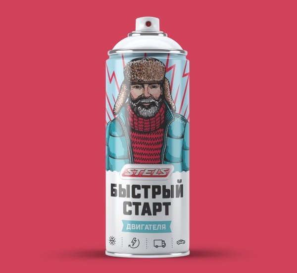 Автохимия и смазка STELS Ребрендинг упаковки и создание иллюстраций - примеры работ Автохимия и смазка STELS Ребрендинг упаковки и создание иллюстраций