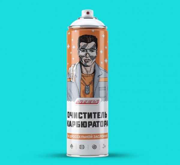 Автохимия и смазка STELS Ребрендинг упаковки и создание иллюстраций - примеры работ Автохимия и смазка STELS Ребрендинг упаковки и создание иллюстраций