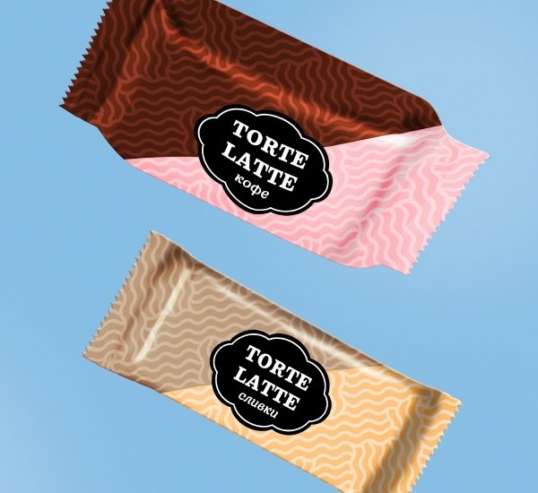 Дизайн упаковки вафельного суфле Torte Latte