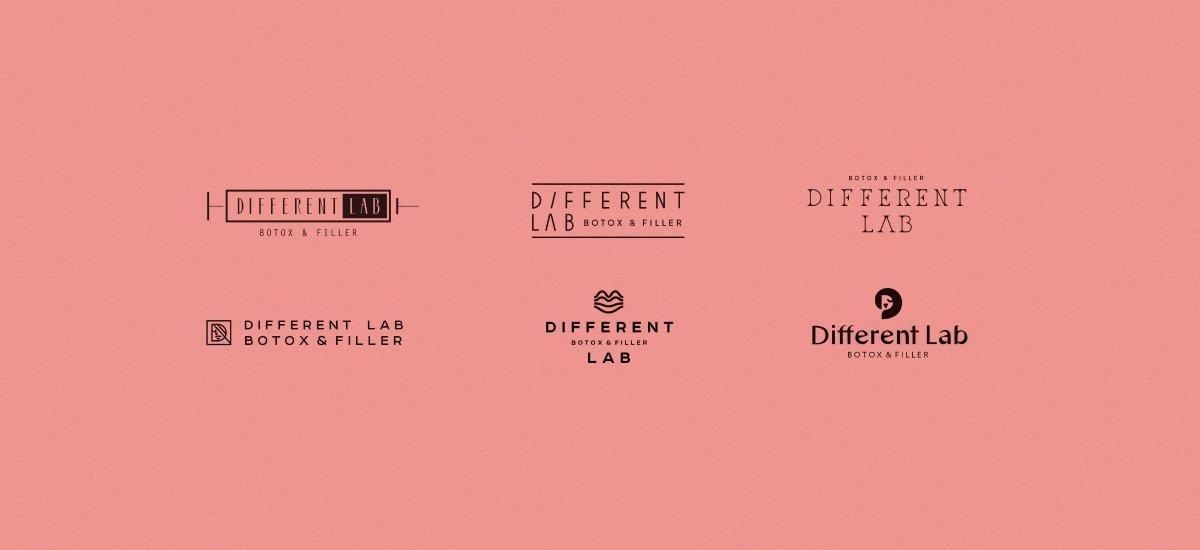 Концепции логотипа Different Lab - примеры работ Концепции логотипа Different Lab