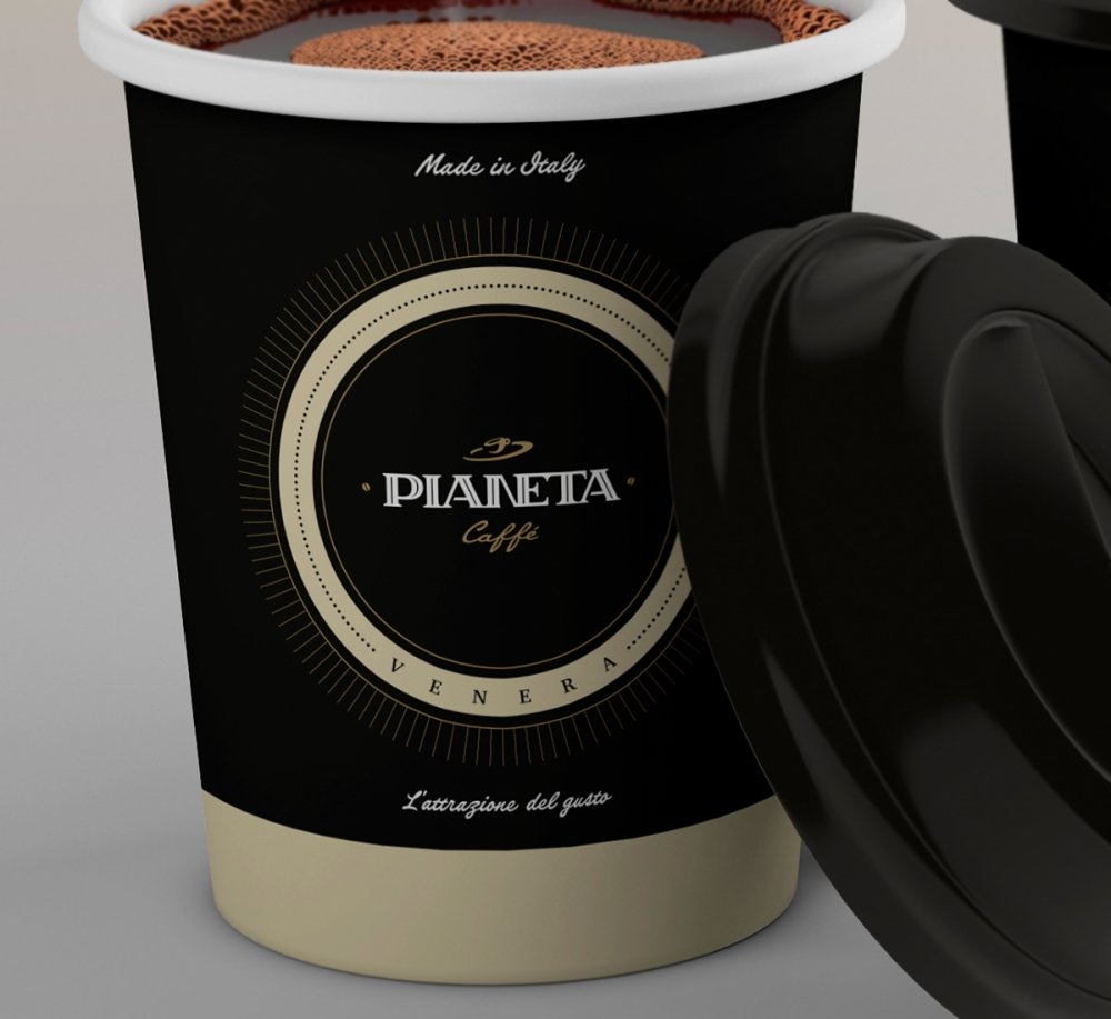 Создание фирменного стиля для кофе Pianeta - примеры работ Создание фирменного стиля для кофе Pianeta