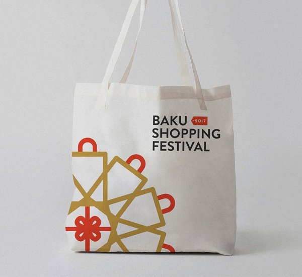 Создание логотипа и фирменного стиля Baku Shopping Festival - примеры работ Создание логотипа и фирменного стиля Baku Shopping Festival