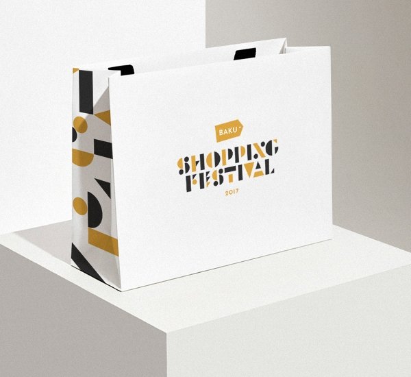 Логотип и фирменный стиль Baku Shopping Festival - примеры работ Логотип и фирменный стиль Baku Shopping Festival