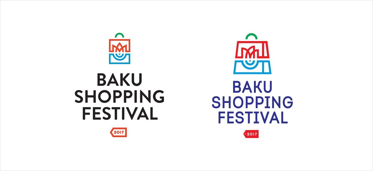 Логотип и фирменный стиль Baku Shopping Festival - примеры работ Логотип и фирменный стиль Baku Shopping Festival