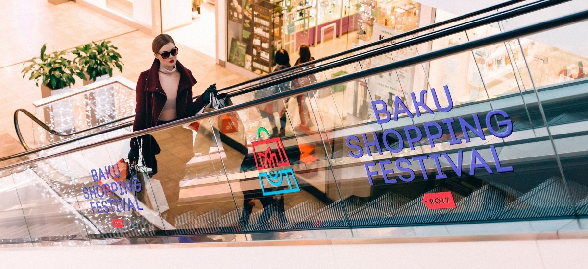Logotype and visual identity Baku Shopping Festival - примеры работ Logotype and visual identity Baku Shopping Festival