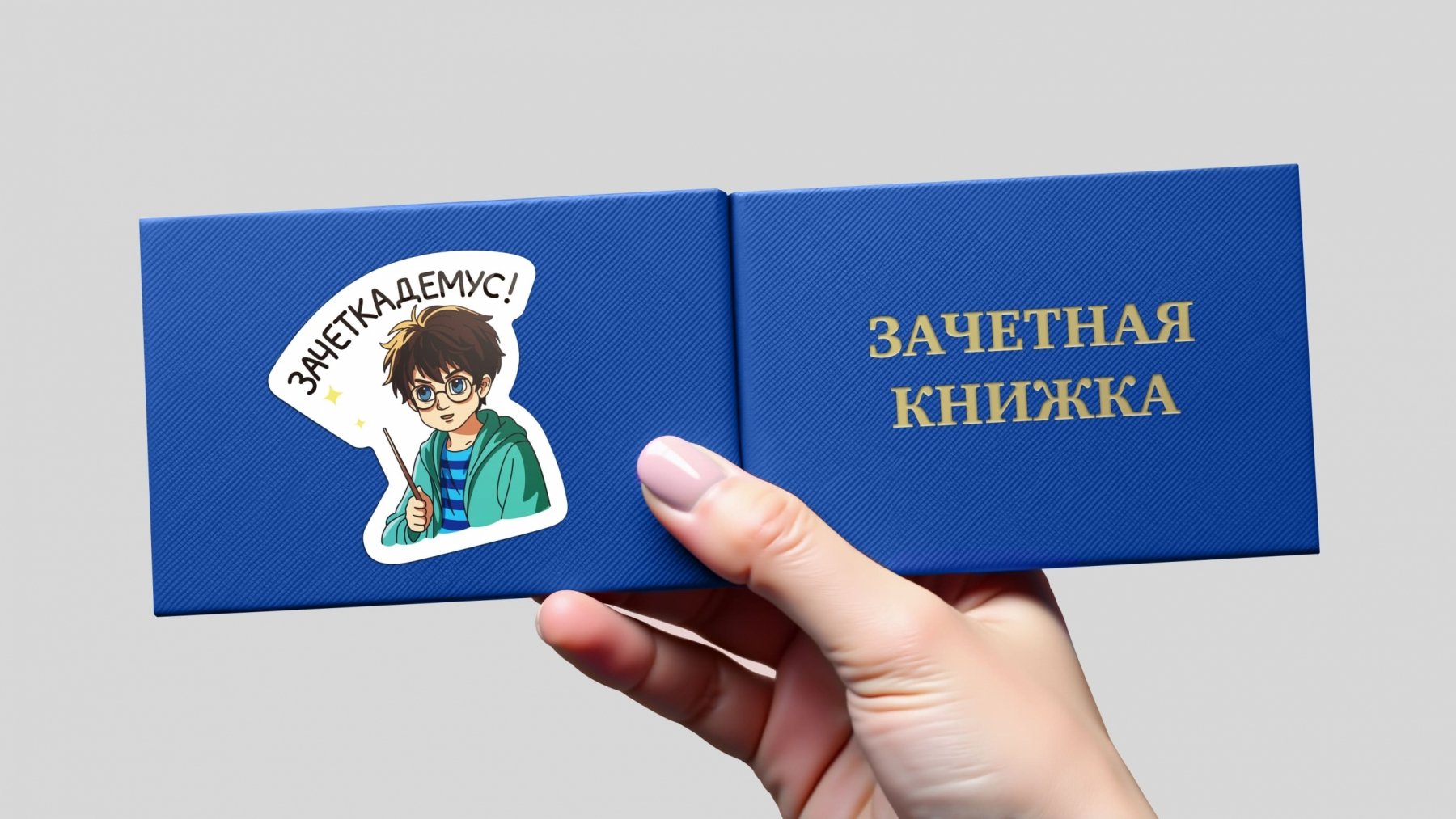 Стикер про зачёт из студенческого стикерпака ПРИН
