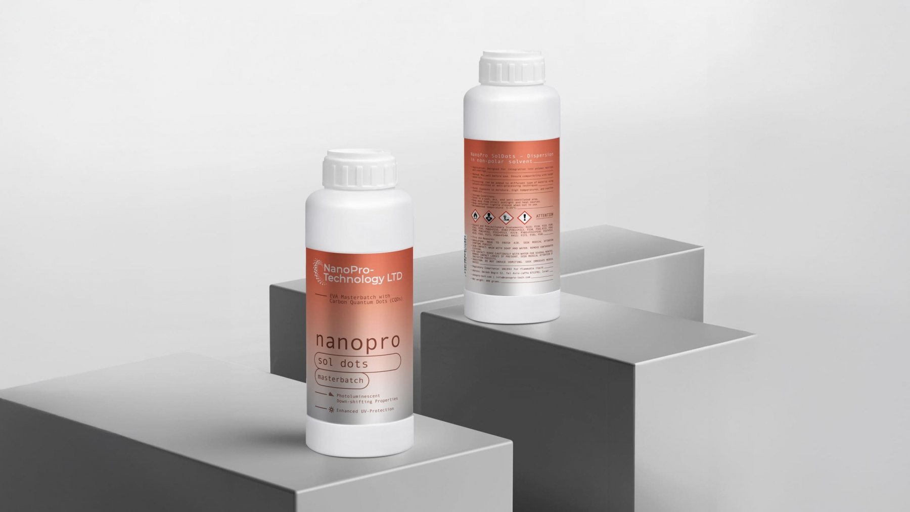 Дизайн упаковки химических добавок Nanopro Sol Dots
